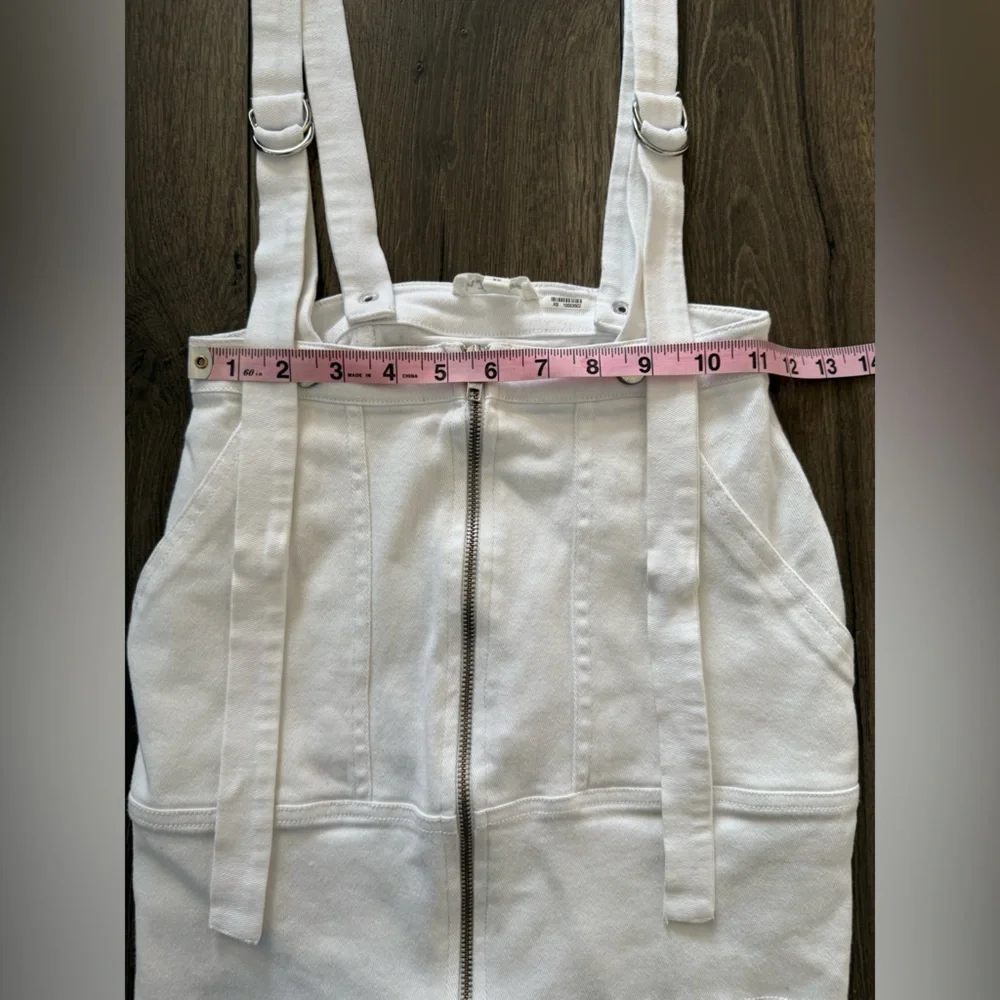 FOR LOVE & LEMONS Monika Overalls Mini Skirt White Size XS - Picture 8 of 11